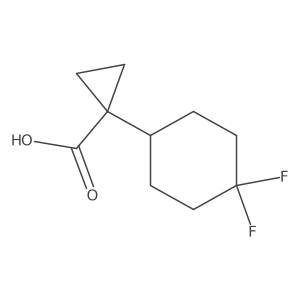 1-(4,4-Difluorocyclohexyl)cyclopropane-1-carboxylic acid Structure