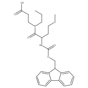 3-[2-({[(9H-fluoren-9-yl)methoxy]carbonyl}amino)-4-methoxy-N-propylbutanamido]propanoic acid结构式