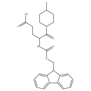 4-({[(9H-fluoren-9-yl)methoxy]carbonyl}amino)-5-(4-methylpiperidin-1-yl)-5-oxopentanoic acid Structure