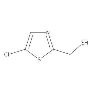 (5-Chloro-1,3-thiazol-2-yl)methanethiol结构式
