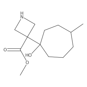 Methyl 3-(1-hydroxy-4-methylcycloheptyl)azetidine-3-carboxylate Structure