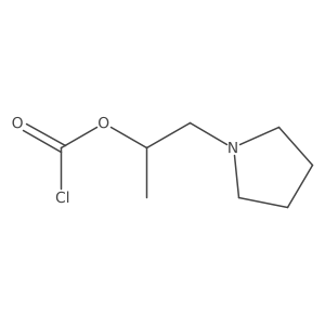 1-(Pyrrolidin-1-yl)propan-2-yl chloroformate结构式