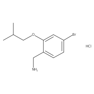 4-Bromo-2-isobutoxybenzylamine hydrochloride Structure