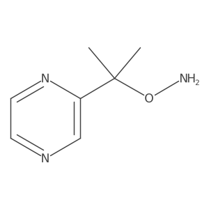 O-[2-(pyrazin-2-yl)propan-2-yl]hydroxylamine结构式