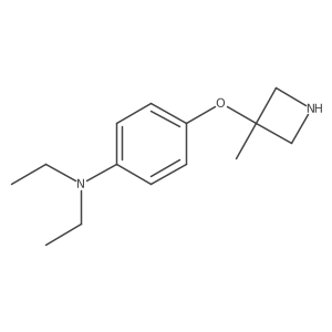 N,N-diethyl-4-[(3-methylazetidin-3-yl)oxy]aniline Structure