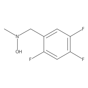 N-methyl-N-[(2,4,5-trifluorophenyl)methyl]hydroxylamine结构式