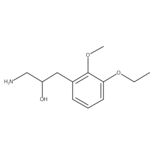 1-Amino-3-(3-ethoxy-2-methoxyphenyl)propan-2-ol结构式