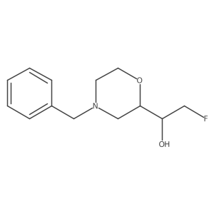 1-(4-Benzylmorpholin-2-yl)-2-fluoroethan-1-ol Structure