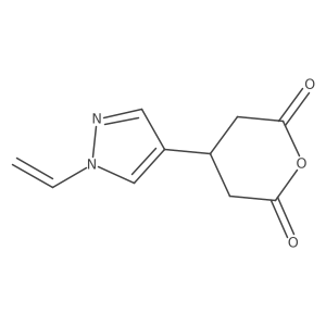 4-(1-ethenyl-1H-pyrazol-4-yl)oxane-2,6-dione Structure
