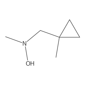 N-methyl-N-[(1-methylcyclopropyl)methyl]hydroxylamine结构式