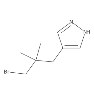 4-(3-bromo-2,2-dimethylpropyl)-1H-pyrazole Structure