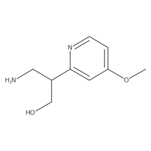 3-Amino-2-(4-methoxypyridin-2-yl)propan-1-ol Structure