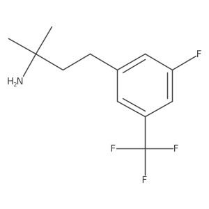 4-[3-Fluoro-5-(trifluoromethyl)phenyl]-2-methylbutan-2-amine Structure