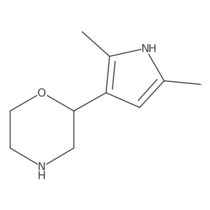 2-(2,5-dimethyl-1H-pyrrol-3-yl)morpholine Structure