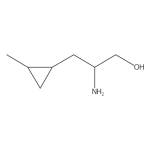 2-Amino-3-(2-methylcyclopropyl)propan-1-ol结构式