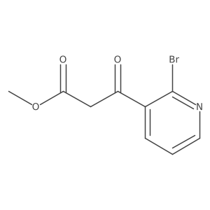 Methyl 3-(2-bromopyridin-3-yl)-3-oxopropanoate结构式
