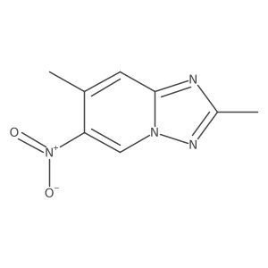 2,7-Dimethyl-6-nitro-[1,2,4]triazolo[1,5-a]pyridine Structure