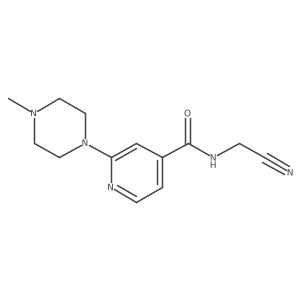 N-(Cyanomethyl)-2-(4-methylpiperazin-1-yl)pyridine-4-carboxamide结构式