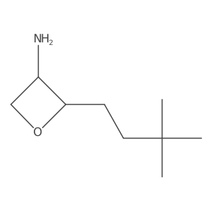 2-(3,3-Dimethylbutyl)oxetan-3-amine结构式
