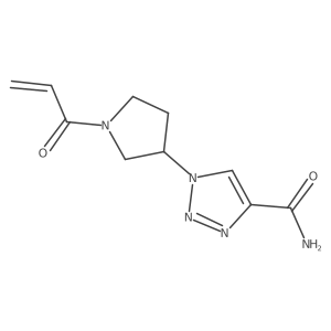 1-(1-Prop-2-enoylpyrrolidin-3-yl)triazole-4-carboxamide Structure