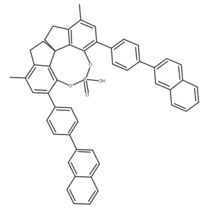 (11AS)-12-hydroxy-3,8-dimethyl-1,10-bis(4-(naphthalen-2-yl)phenyl)-4,5,6,7-tetrahydrodiindeno[7,1-de:1',7'-fg][1,3,2]dioxaphosphocine 12-oxide Structure