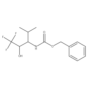Benzyl ((2S,3R)-1,1,1-trifluoro-2-hydroxy-4-methylpentan-3-yl)carbamate Structure