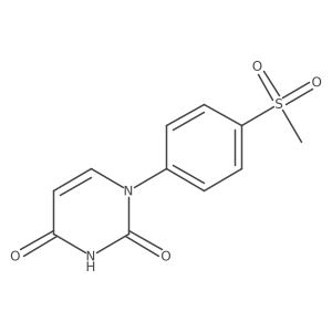1-(4-Methanesulfonylphenyl)-1,2,3,4-tetrahydropyrimidine-2,4-dione结构式