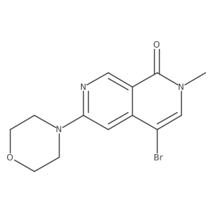 4-Bromo-2-methyl-6-(4-morpholinyl)-2,7-naphthyridin-1(2H)-one Structure