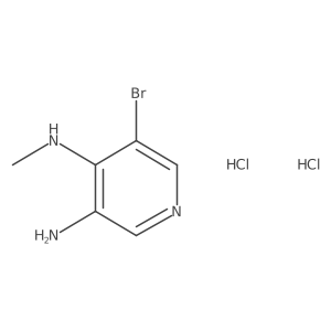 5-bromo-N4-methylpyridine-3,4-diamine dihydrochloride结构式