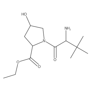 ethyl (2S,4R)-1-[(2S)-2-amino-3,3-dimethylbutanoyl]-4-hydroxypyrrolidine-2-carboxylate Structure