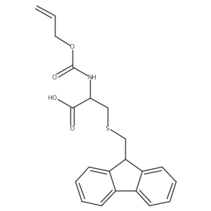 (2S)-3-{[(9H-fluoren-9-yl)methyl]sulfanyl}-2-{[(prop-2-en-1-yloxy)carbonyl]amino}propanoic acid结构式