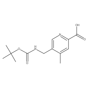 5-({[(Tert-butoxy)carbonyl]amino}methyl)-4-methylpyridine-2-carboxylic acid Structure