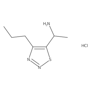 1-(4-Propyl-1,2,3-thiadiazol-5-yl)ethan-1-amine hydrochloride Structure