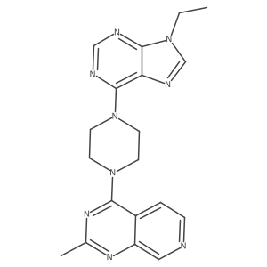 9-ethyl-6-(4-{2-methylpyrido[3,4-d]pyrimidin-4-yl}piperazin-1-yl)-9H-purine Structure