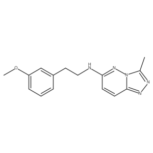 N-[2-(3-methoxyphenyl)ethyl]-3-methyl-[1,2,4]triazolo[4,3-b]pyridazin-6-amine Structure