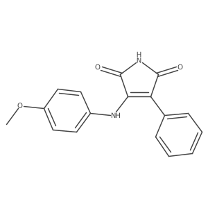 3-[(4-methoxyphenyl)amino]-4-phenyl-1H-pyrrole-2,5-dione结构式