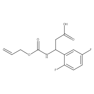(3R)-3-(2,5-difluorophenyl)-3-{[(prop-2-en-1-yloxy)carbonyl]amino}propanoic acid Structure