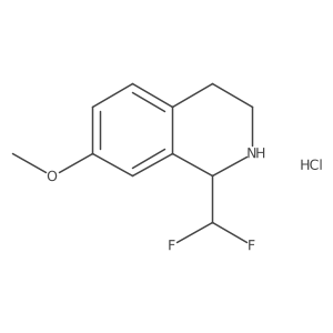 1-(Difluoromethyl)-7-methoxy-1,2,3,4-tetrahydroisoquinoline hydrochloride Structure