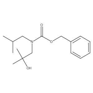 benzyl N-(2-hydroxy-2-methylpropyl)-N-(2-methylpropyl)carbamate结构式