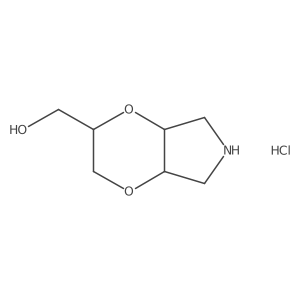(Hexahydro-5H-[1,4]dioxino[2,3-c]pyrrol-2-yl)methanol hydrochloride Structure