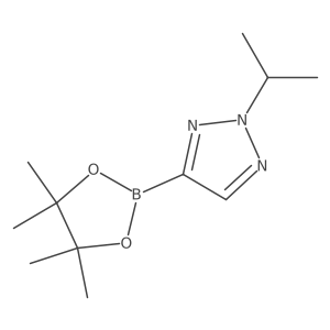 2-(propan-2-yl)-4-(4,4,5,5-tetramethyl-1,3,2-dioxaborolan-2-yl)-2H-1,2,3-triazole结构式