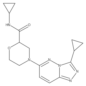 N-cyclopropyl-4-{3-cyclopropyl-[1,2,4]triazolo[4,3-b]pyridazin-6-yl}morpholine-2-carboxamide Structure