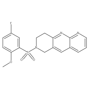 7-(5-fluoro-2-methoxybenzenesulfonyl)-6H,7H,8H,9H-pyrido[2,3-b]1,6-naphthyridine Structure
