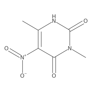 3,6-Dimethyl-5-nitropyrimidine-2,4(1H,3H)-dione结构式