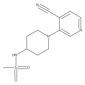 N-[1-(4-cyanopyridin-3-yl)piperidin-4-yl]methanesulfonamide Structure