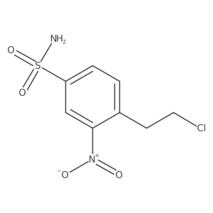 4-(2-Chloroethyl)-3-nitrobenzenesulfonamide Structure