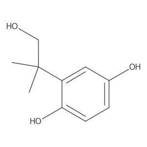 2-(1-Hydroxy-2-methylpropan-2-yl)benzene-1,4-diol Structure