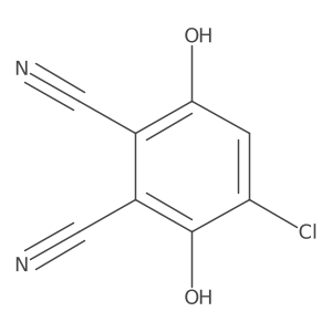 4-Chloro-3,6-dihydroxy-1,2-benzenedicarbonitrile Structure