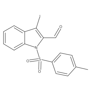 1h-Indole-2-carbaldehyde,3-iodo-1-[(4-methylphenyl)sulfonyl]-结构式