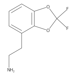 2-(2,2-difluoro-2H-1,3-benzodioxol-4-yl)ethan-1-amine结构式